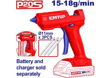 Emtop Akülü Mum Silikon Tabancası