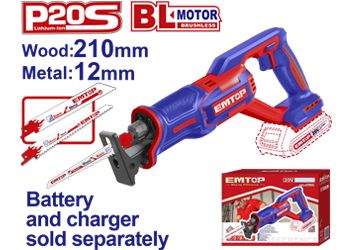 Emtop Akülü Kömürsüz Motor Tilki Kuyruğu Testeresi