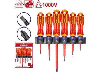 Emtop 6 Parça 1000 W Tornavida Seti
