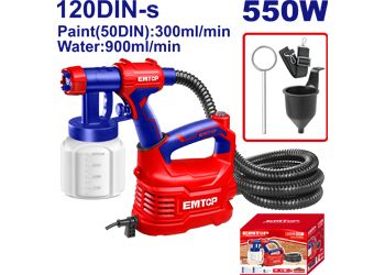 Emtop Elektrikli Boya Tabancası Kompresörlü 550 W